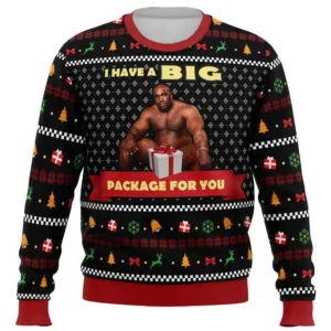 Pull de Noël Meme I Have a Big Package