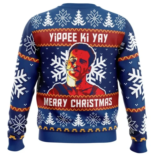 Pull de Noël Yippee Kay: Sweat Moche Festif Inspiré du film Die Hard