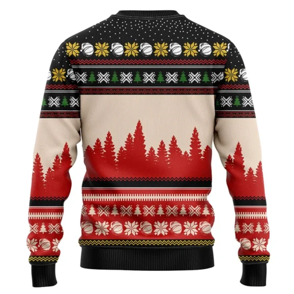 Sb0f90b1d319b431eaab353dda74ff822q-1.webp Pull de Noël Père Noël qui Joue au Basket